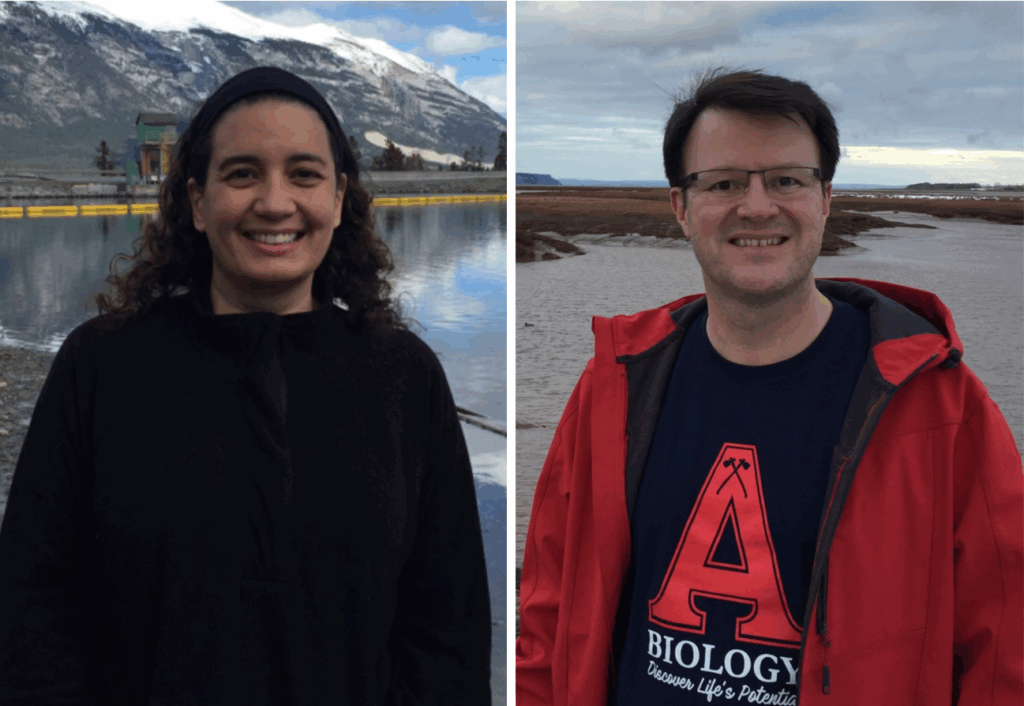 Self-submitted photos, left to right, of our October 2025 SoTL Speakers: Elyana Matos and Juan Carlos López